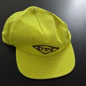 CTI Construction Hat Neon Yellow Snapback USA Made by Headliner